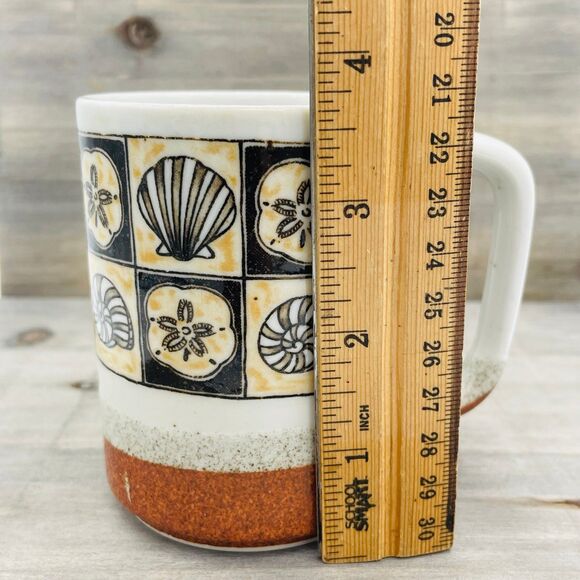 Vintage Otagiri Japan Seashell Collection Coffee Tea Stoneware Mug Beach Theme - Picture 8 of 8